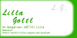 lilla goltl business card